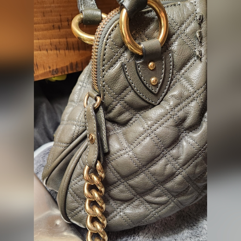 Marc Jacobs Large Cecilia Satchel Bag In Gray - Picture 7 of 17